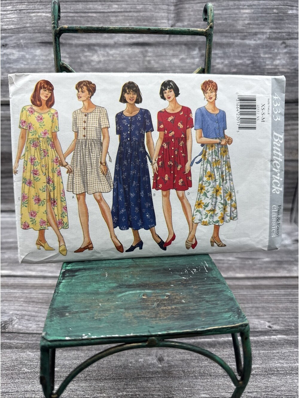VTG Butterick Pattern 4290 Misses' Pullover Jumper in Two Lengths & Top Xs-M FF